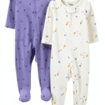 Carters Baby Girls Cotton Sleep Play Outfits 2 Pack-0