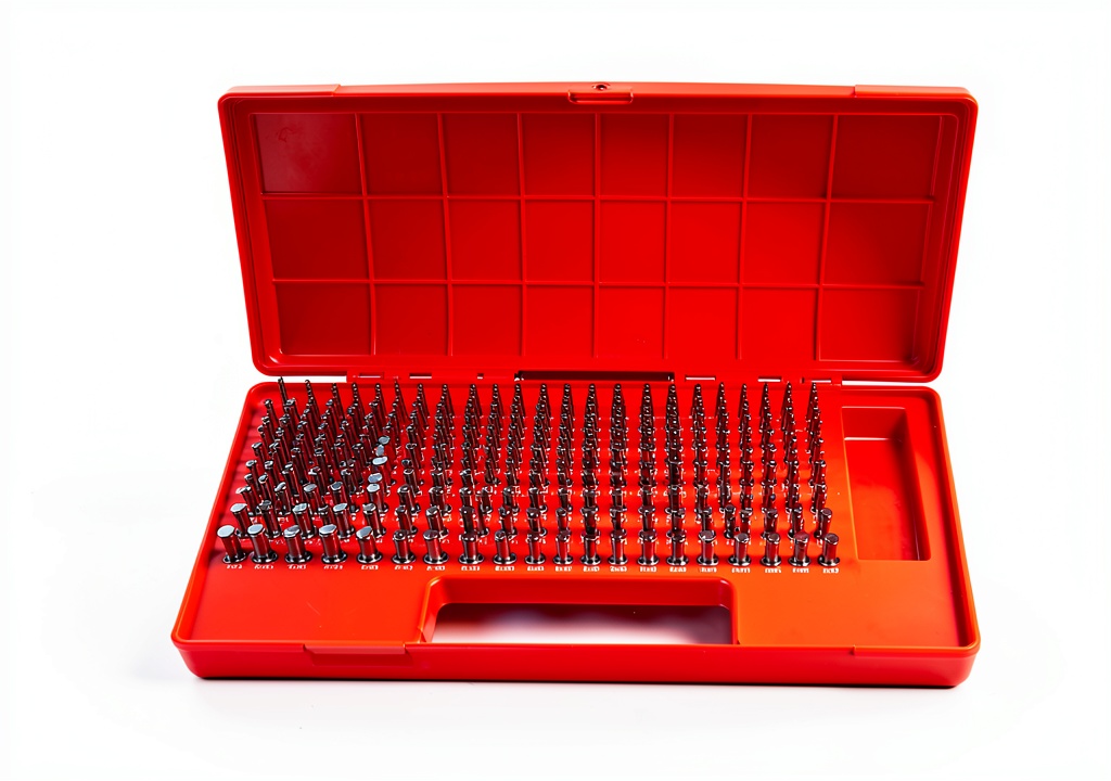 'HHIP Pin Gauge Set displayed in organized case'