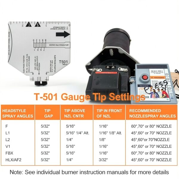 T501 Multipurpose Gauge QQZ Oil Burner Electrode Alignment-2
