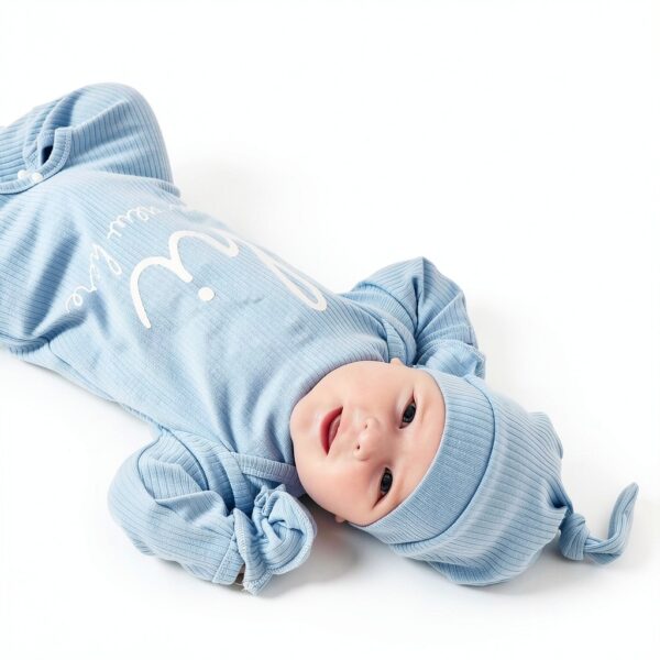 Jomixa Newborn Romper Soft Fabric Unisex Coming Home Outfit-3