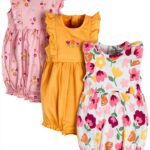 Onesies Brand Baby Rompers Soft Cotton Girls Clothing-0