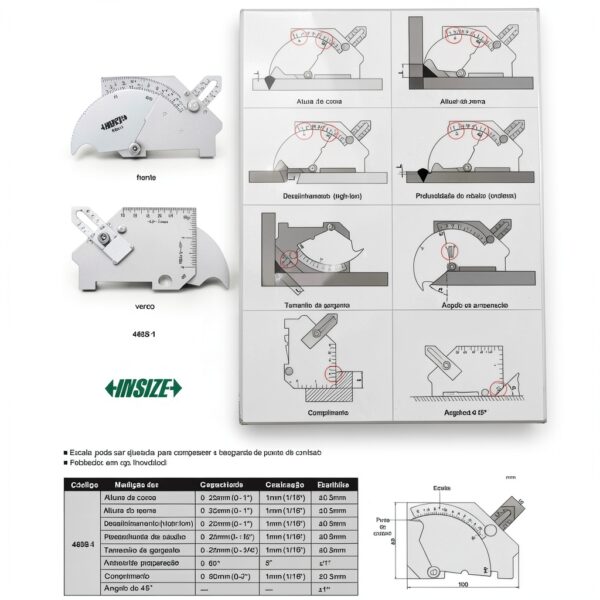 INSIZE Pin Gauge Adjustable Scale Industrial Measurement-1