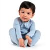 Bab Gender Neutral Baby Pajamas Dual Zipper Stretchable-4