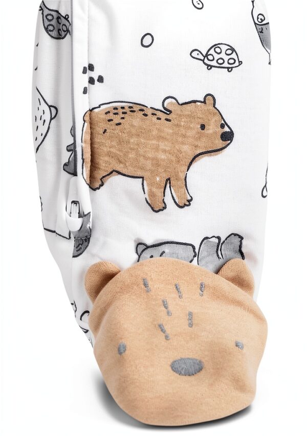 Carters Baby Footie Pajamas Soft Neutral Colors Safety Chin-3