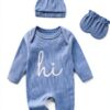 Jomixa Newborn Romper Soft Fabric Unisex Coming Home Outfit-0