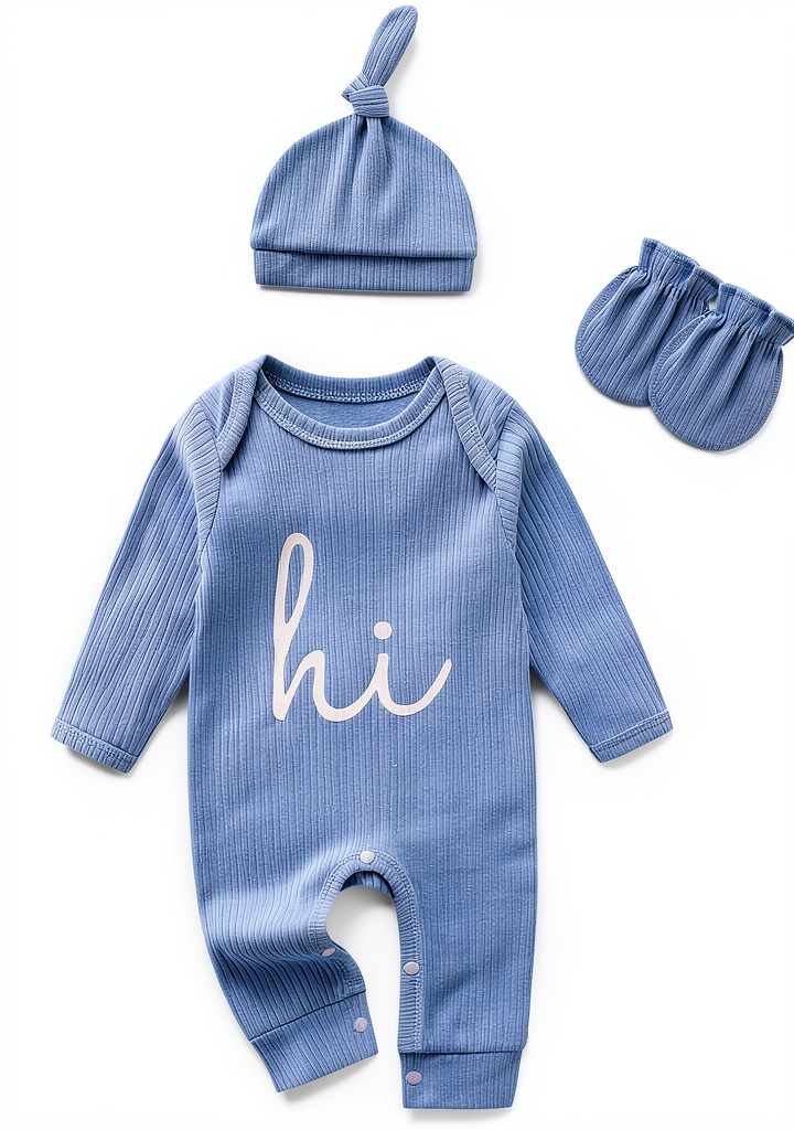 Jomixa Newborn Romper in Beige color on a soft blanket