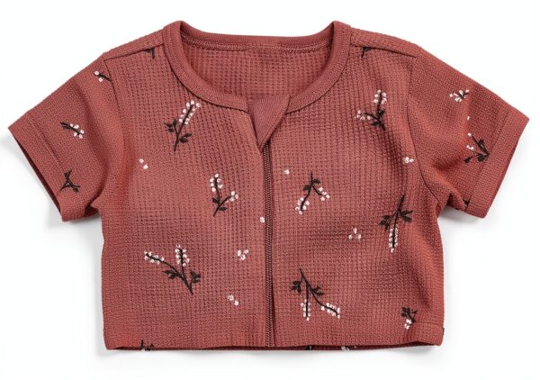 Baby Girls Sleep N Play Soft Mini Waffle Modern Moments-1