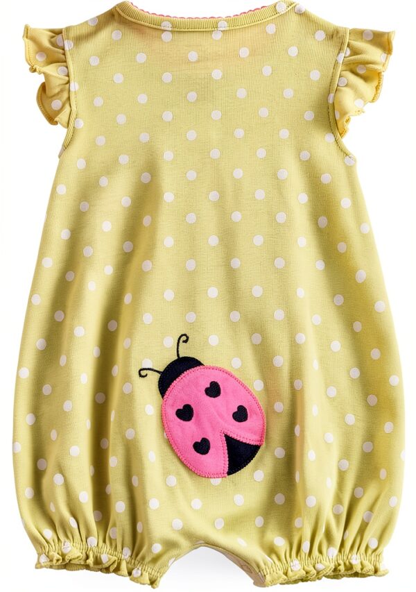 Carters Baby Girl Rompers 3 Pack Snap Closure Short Sleeve-1