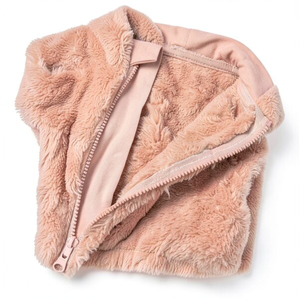 Baby Girls Fleece Romper Jumpsuit with Bear Ears Cozy Winter-3