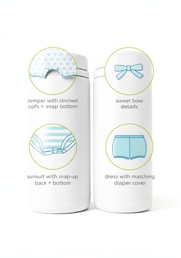 Carters Baby Girls Romper Set Soft Fabric Fun Prints-6