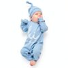 Jomixa Newborn Romper Soft Fabric Unisex Coming Home Outfit-2