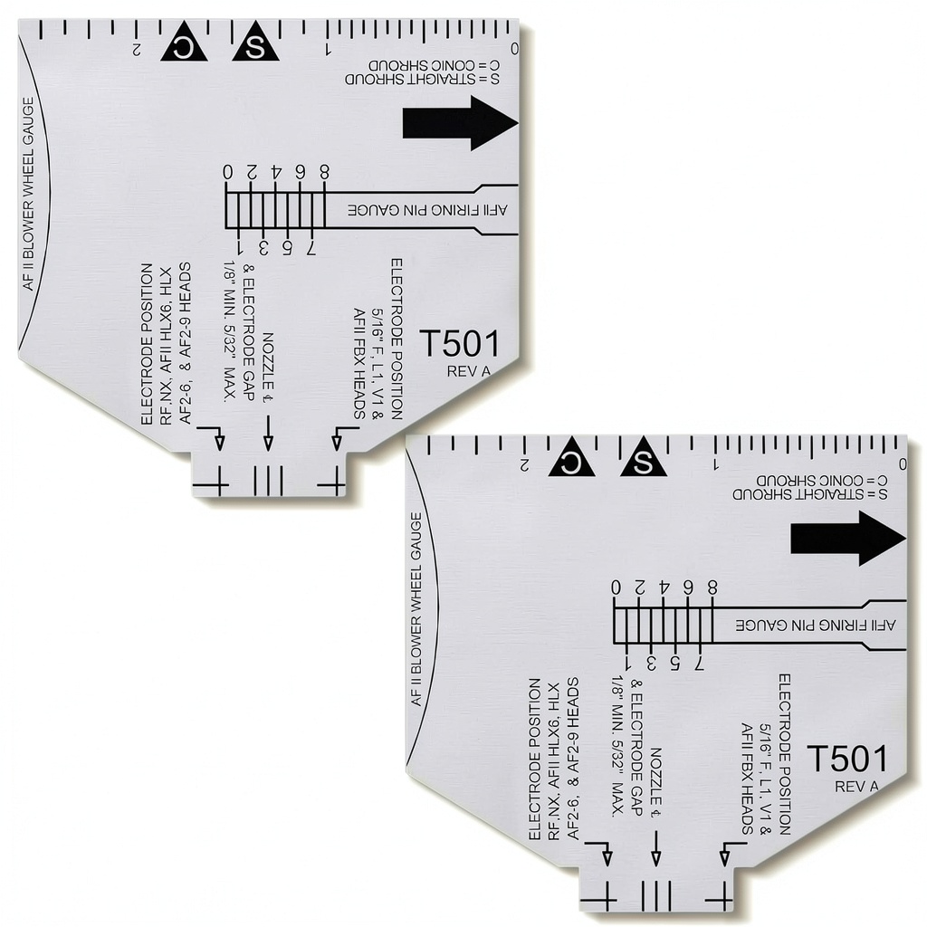 Feekoon T501 Gage showing laser-etched measurement lines