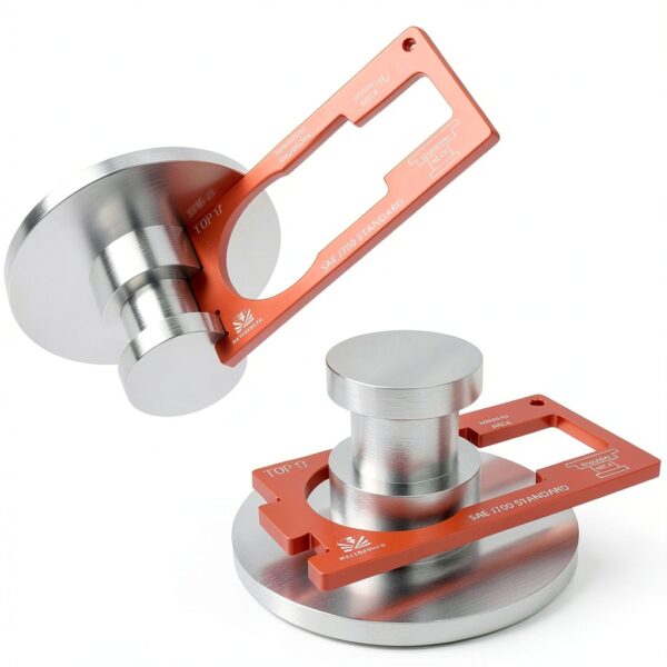 MetioKulto King Pin Gauge Compact Aluminum SAE J700-2