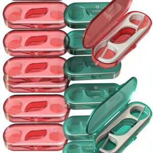 Premium Dental Picks Travel Floss Sticks 14 Pack Portable Flosser-0