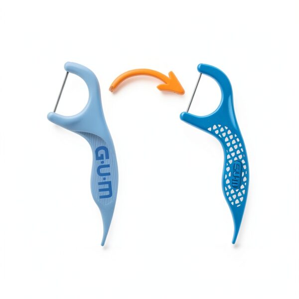 GUM Dental Floss Picks Advanced Care 888RQ15 Mint Compact Cleaner-8