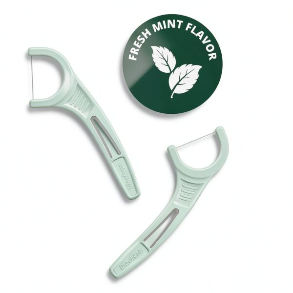 Plackers Mint Dental Floss Picks 12 Count Travel Pack Refillable-4