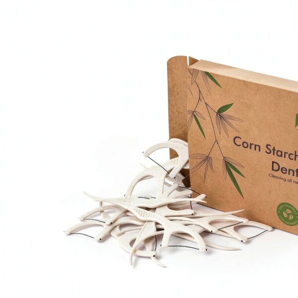 EcoBamboo Charcoal Dental Floss Picks 75 Count Travel Pack-3