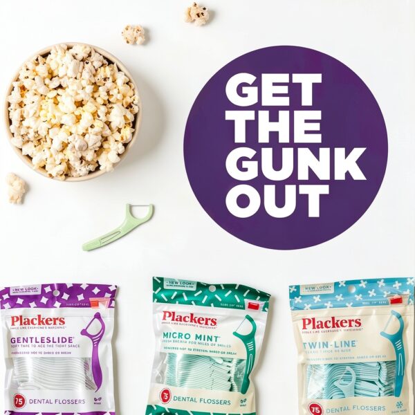 Plackers Mint Dental Floss Picks 12 Count Travel Pack Refillable-9