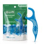 GUM Dental Floss Picks Advanced Care 888RQ15 Mint Compact Cleaner-0
