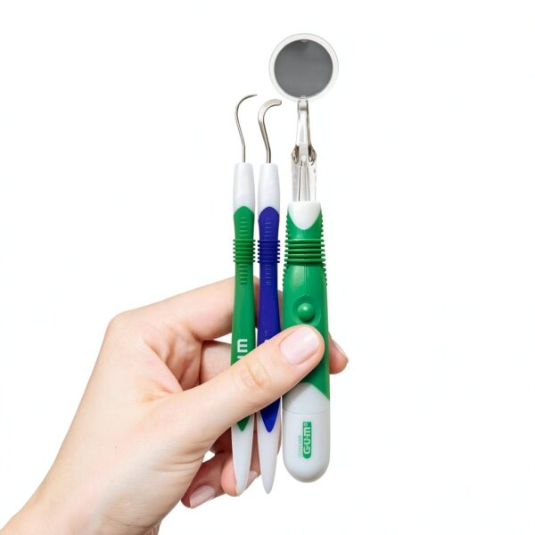 GUM Dental Cleaning Kit Professional Stainless Steel Tools with-3