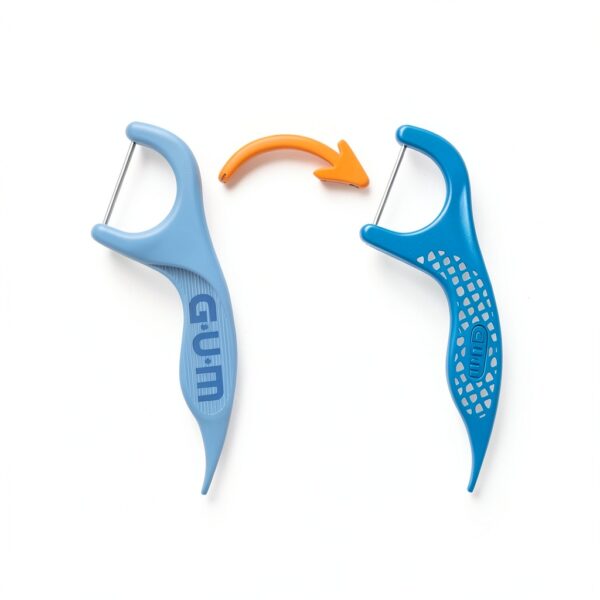 GUM Dental Floss Picks Advanced Care 888RQ15 Mint Compact Cleaner-2