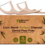 EcoBamboo Charcoal Dental Floss Picks 75 Count Travel Pack-0