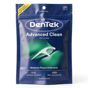 DenTek Triple Clean Floss Picks Mint No Break No Shred 150 Count-0