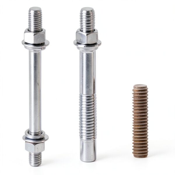 MECCANIXITY M5x30mm Ended Stud Screws 304 Stainless Steel with Nuts-3