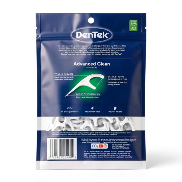 DenTek Triple Clean Floss Picks Mint No Break No Shred 150 Count-7